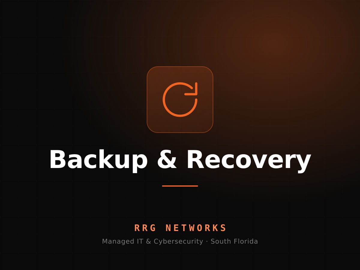 Backup & Recovery — Hurricane Season IT Preparedness: What South Florida Businesses Should Do Now